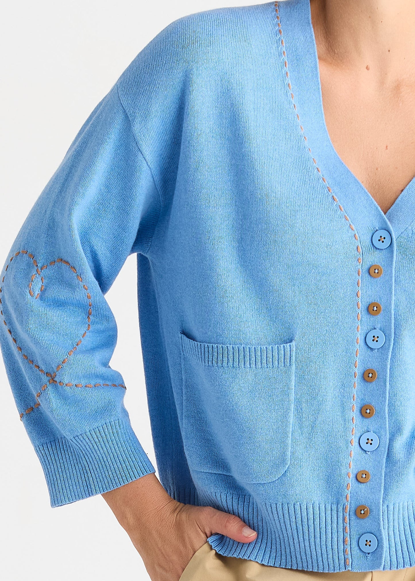 Sweetheart Cardi from Zacket & Plover - Bluebell