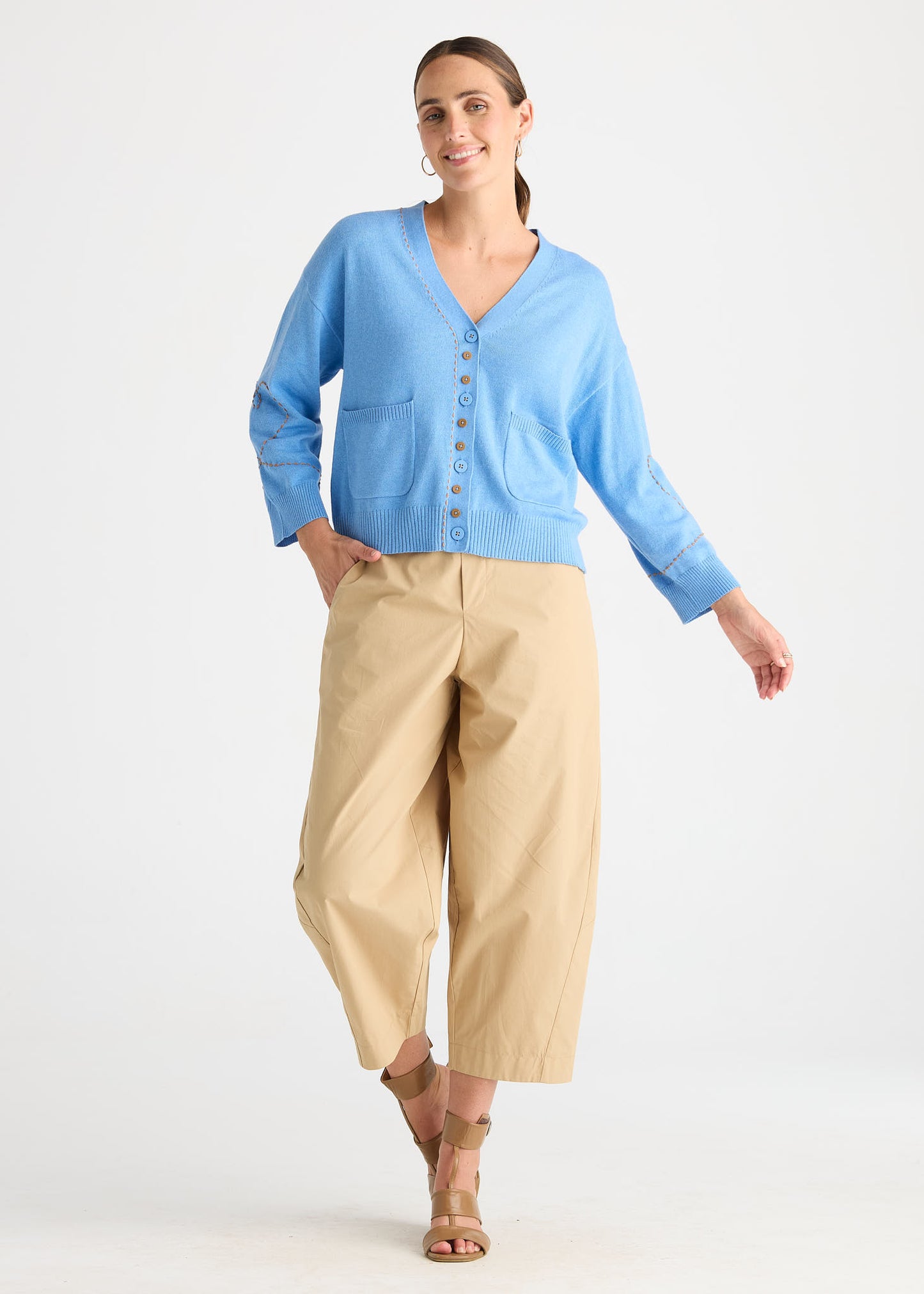 Sweetheart Cardi from Zacket & Plover - Bluebell