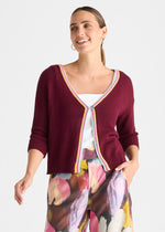 Crochet Trim Cardi from Zacket & Plover - Dak Ruby
