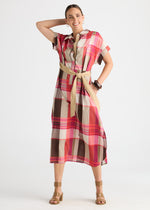 Checked Cotton Dress from Zacket & Plover