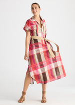 Checked Cotton Dress from Zacket & Plover