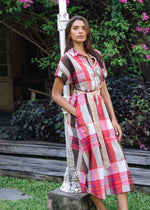 Checked Cotton Dress from Zacket & Plover