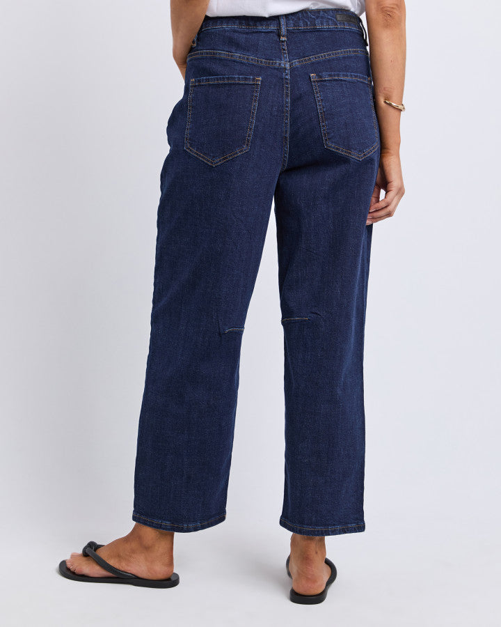 Foxwood Ambrose Barrel Jean - Indigo Denim