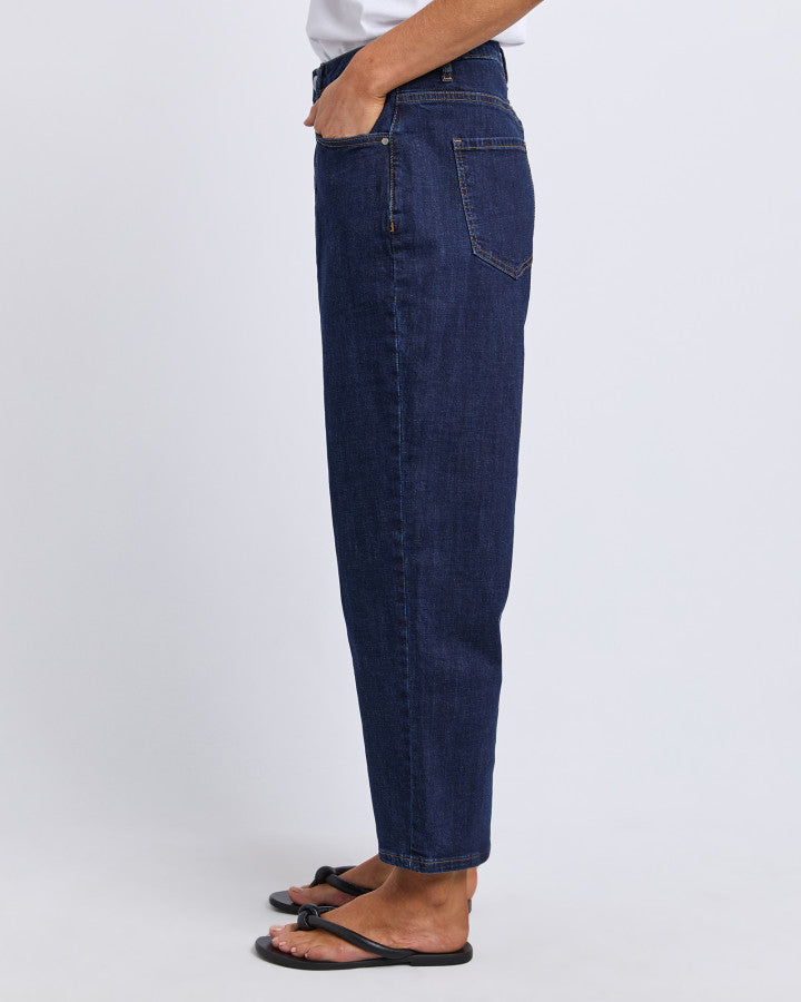 Foxwood Ambrose Barrel Jean - Indigo Denim