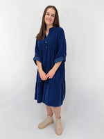 Laura Cord Baby Doll Dress