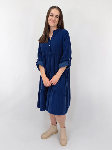 Laura Cord Baby Doll Dress