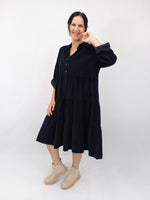 Laura Cord Baby Doll Dress