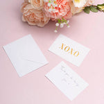 XOXO Gold foil card