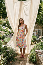 Sleeveless Floral Midi Dress