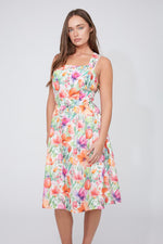 Sleeveless Floral Midi Dress
