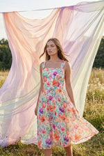 Sleeveless Floral Midi Dress