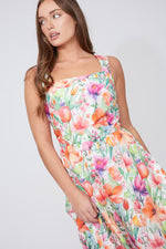 Sleeveless Floral Midi Dress