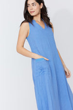 Sleeveless Linen Spliced Dress from Compli K
