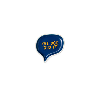 The Dog Did It - Stoneware Trinket Tray