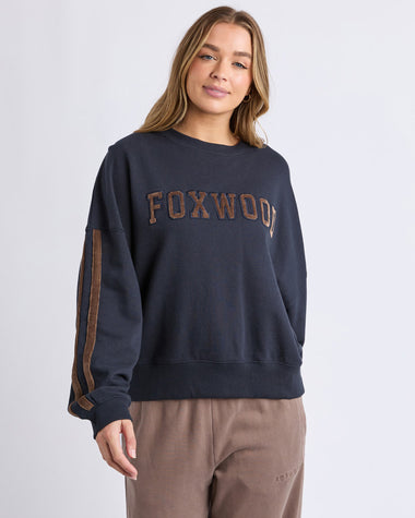Foxwood Elevated Sunday Crew - Ink colour