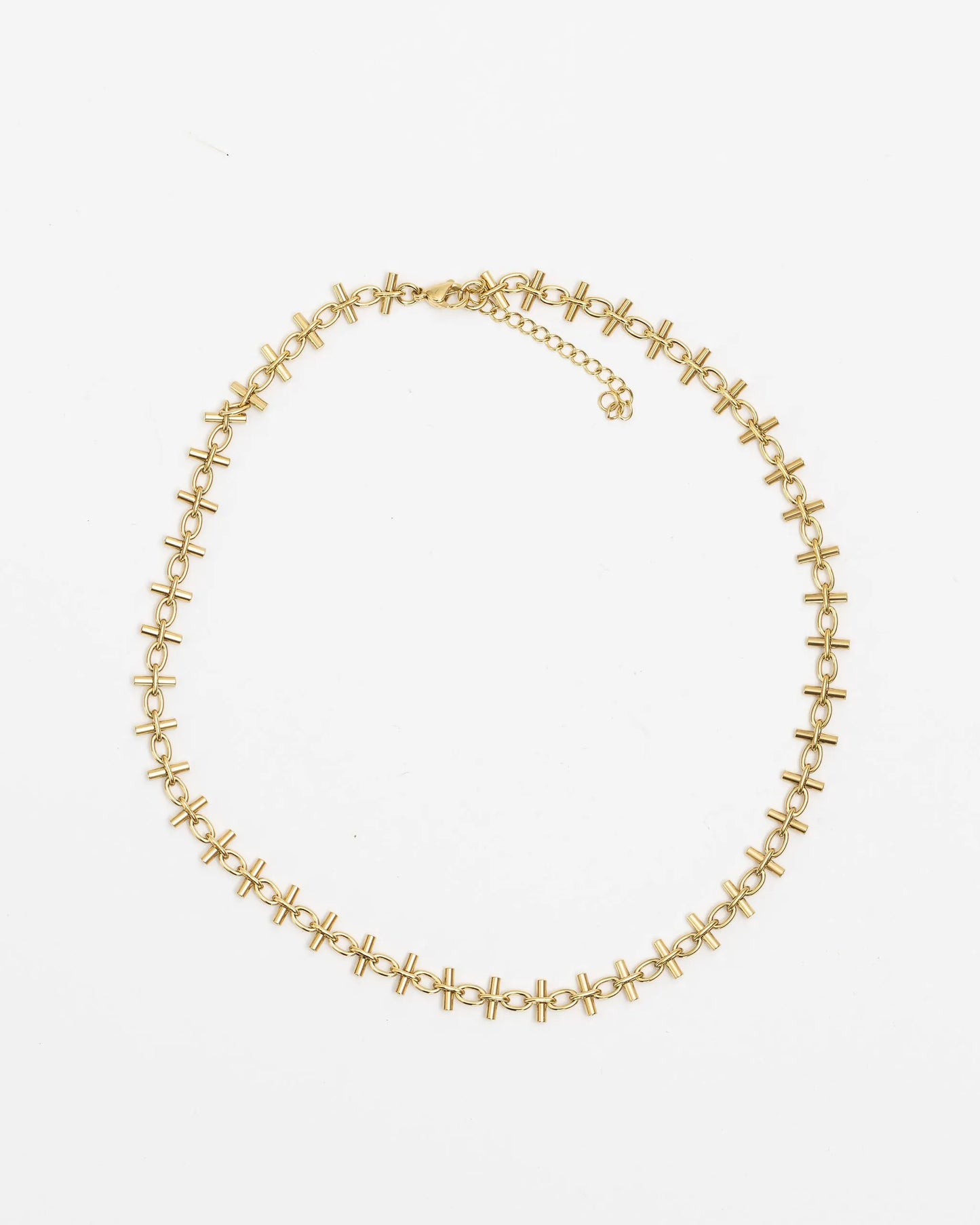 Enid Stainless Steel Necklace – Gold