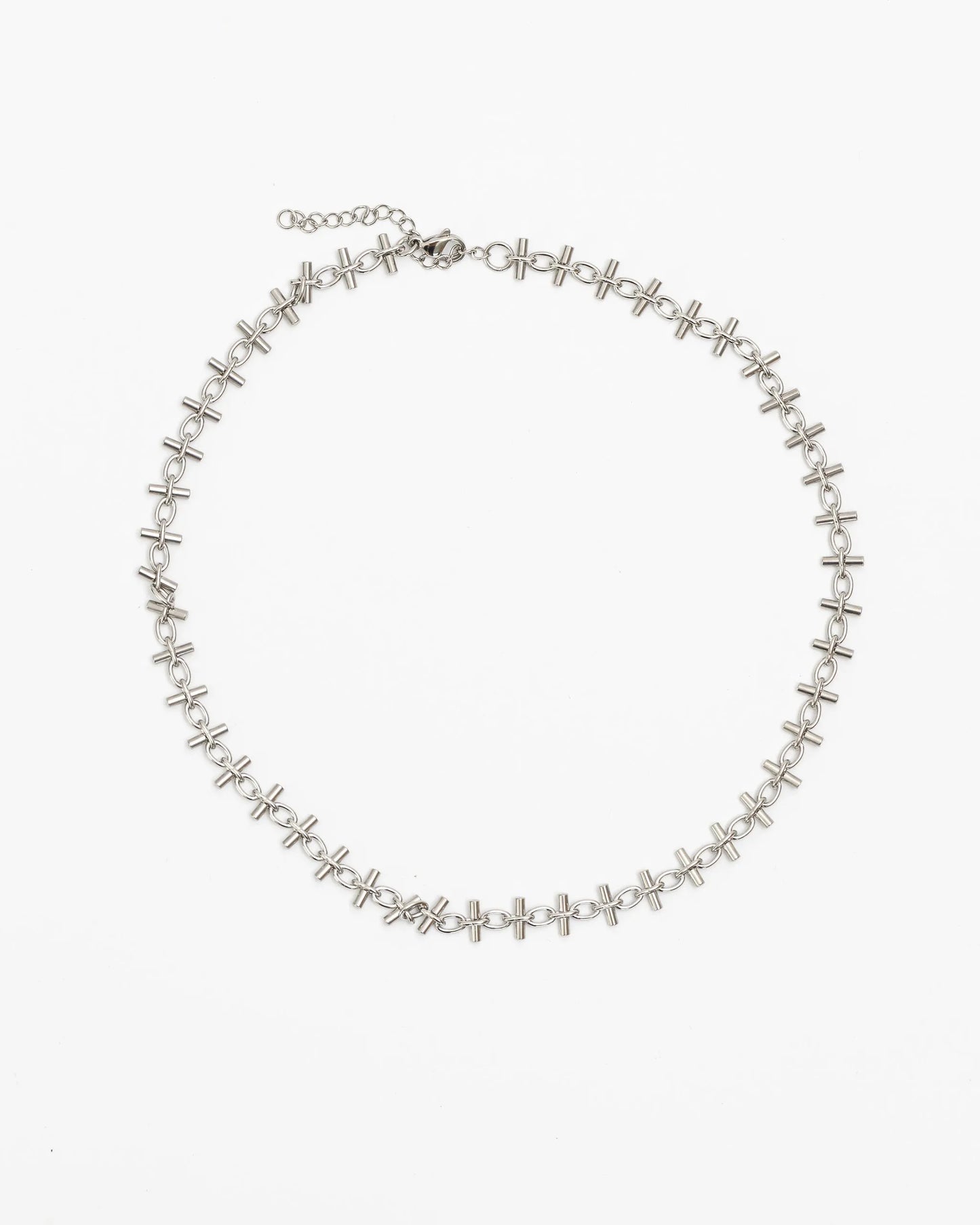 Enid Stainless Steel Necklace – Silver