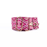 Liv & Milly Guitar Strap - Pink Triangles