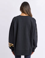 Foxwood Metallic Origin crew - Black