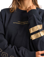Foxwood Metallic Origin crew - Black