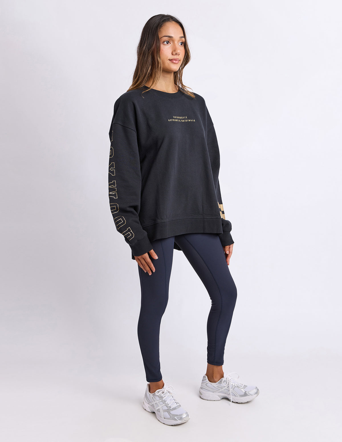 Foxwood Metallic Origin crew - Black