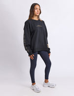 Foxwood Metallic Origin crew - Black