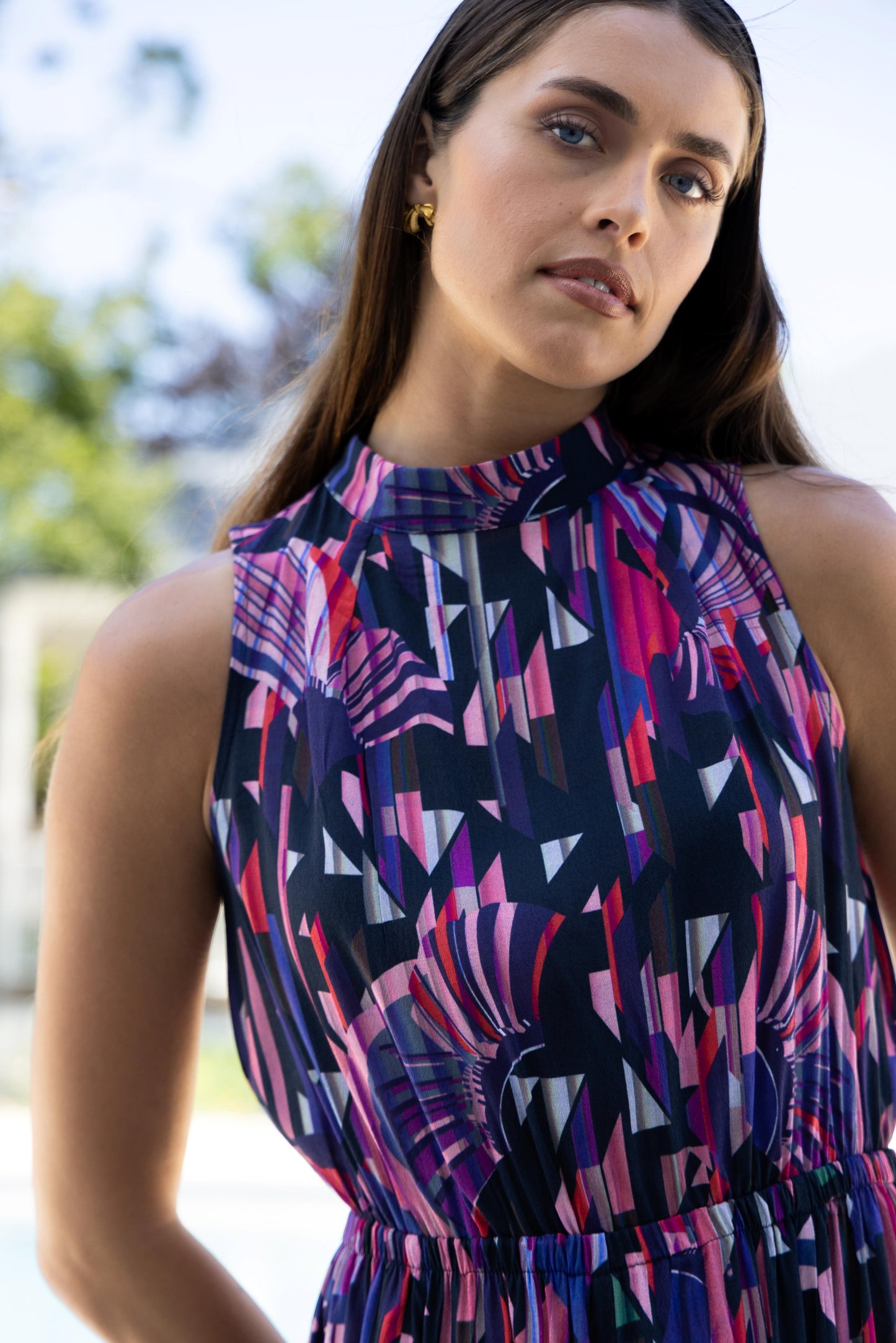Bel Vestito Florence Panelled Midaxi Dress