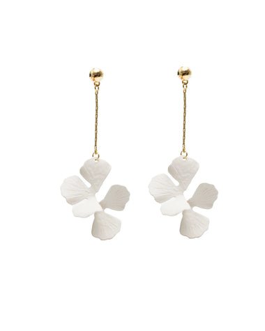 Mila Earrings – White