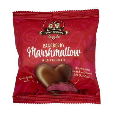 Potter Bros Raspberry Marshmallow Chocolate Heart