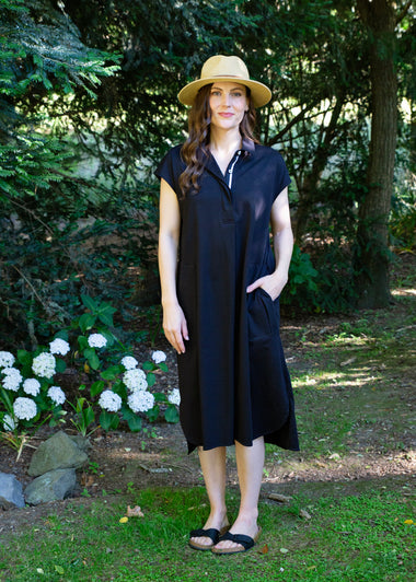 Collar and Placket Dress from White on Black NZ