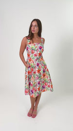 Sleeveless Floral Midi Dress