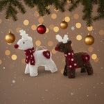 Pashom Hanging Christmas Reindeer with scarf
