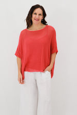 Rossana 2-piece Cotton Mesh Batwing Top
