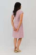 Aida Rose V-neck Midi Dress