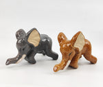 Elephant Pot Hanger Grey Brown 12cm